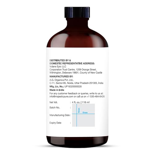Image of Majestic Pure Essential Oil with Glass Dropper - 100% Pure and Natural - Essential Oils for Diffuser, Aromatherapy, Soap and Candle Making, Rosemary Essential Oil, Rosemary Oil, 4 Fl Oz