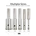NEIKO 00823A Diamond Hole Saw, 5 Pc Diamond Drill Bit Set, 5/32–1/2-Inch Hollow Core, 1/4-Inch Shank, Glass Drill Bit, Ceramics, Tile Drill Bits, Granite, Glass Cutter for Bottles, Pots, Marble