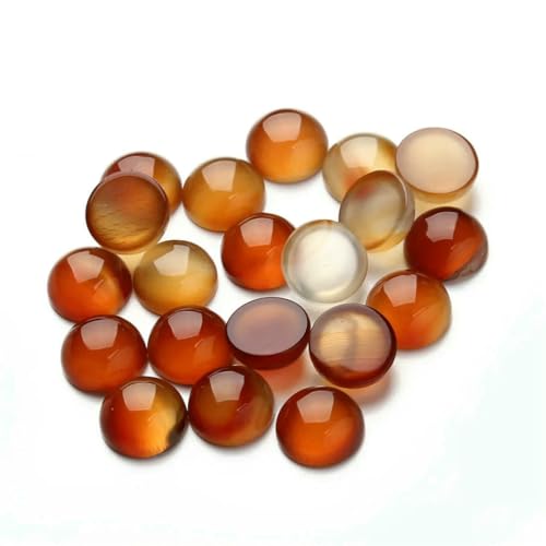 Cabujones de ónix redondos de 20 mm planos para evitar fallos de engaste en joyas 4