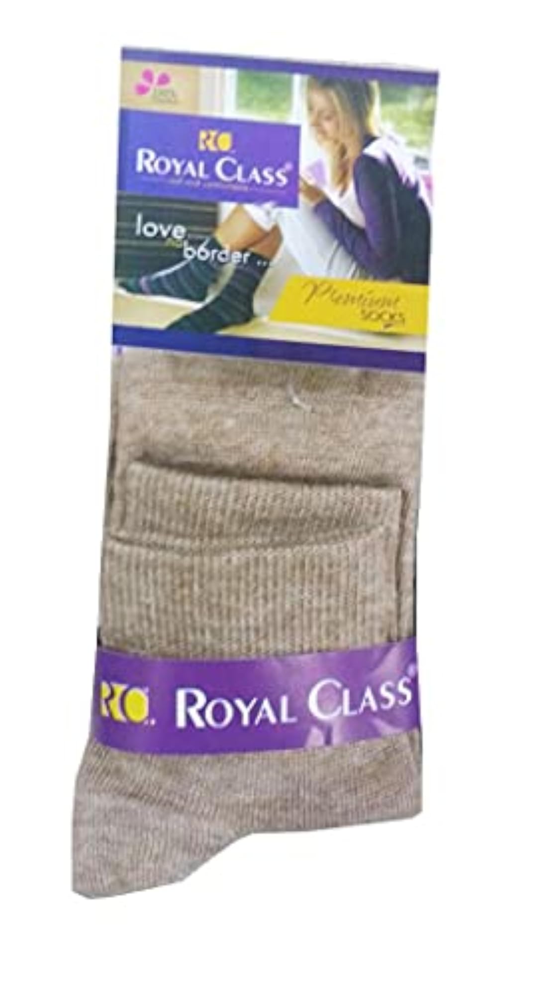 Pack of 5 Warm Calf Length Thumb Woolen Multicolored Socks