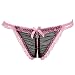 Lingerie,Toraway Sexy Lace Crotchless G-string Thongs Panties Lingerie (Pink)