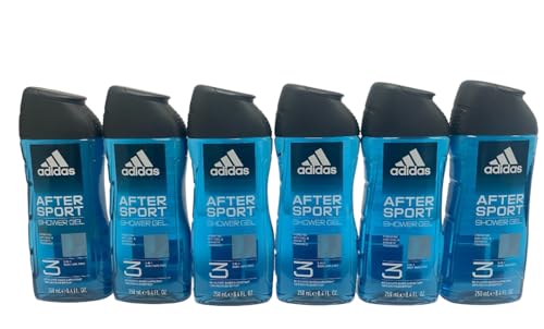 6 x Adidas Hair & Body Gel Douche