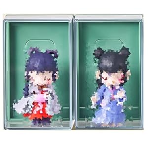 Vitrina de Pared para Figuras, Estante Independiente de acrílico Transparente para Guardar Objetos coleccionables, Vitrina con Pegamento para Dormitorio y Oficina (Verde, 7 x 8 x 11 cm, 2 x