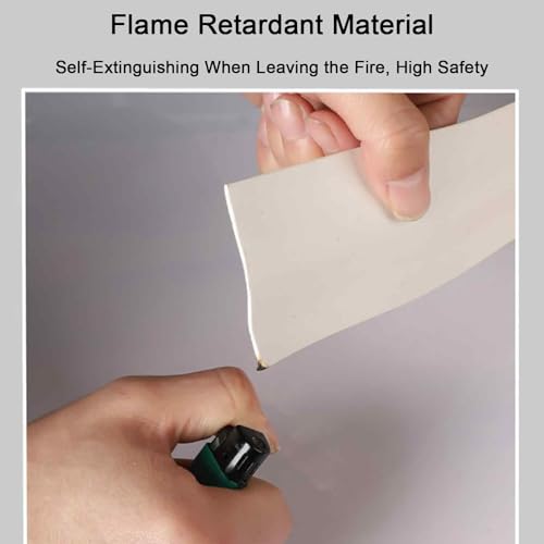 Gaines blanches pour câbles muraux de 6,5 cm avec adhésif monobloc