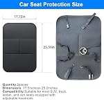 Car Kick Mats Back Seat Protector for Honda CR-V 2 Pack - Image 2