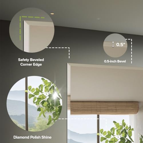 Image of Gatco 1803 Flush Mount Frameless Rectangle Mirror, 24 inch H