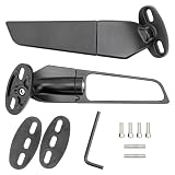 Lot de 2 Rétroviseurs de Moto, Rétroviseurs Rotatifs Réglables Universels pour VTT Rétroviseurs Latéraux de Rechange 250 300 400 650 H2 H4