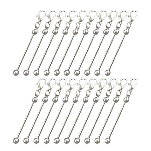 Pendentifs longues tiges argentées anti-ternissement pour réparer et créer des bijoux