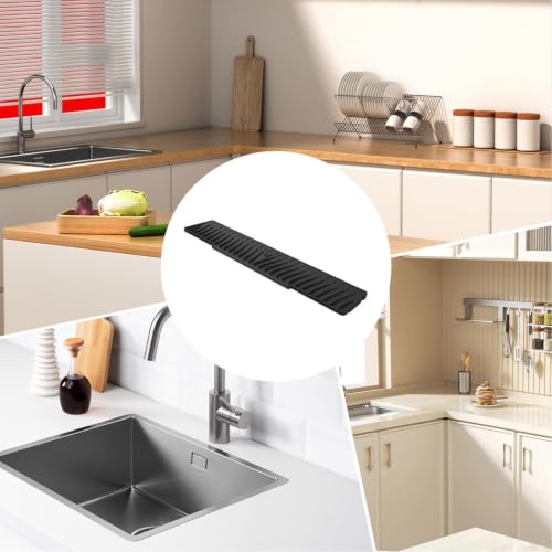Protector contra salpicaduras de silicona de 22.8" para una cocina limpia y ordenada 5