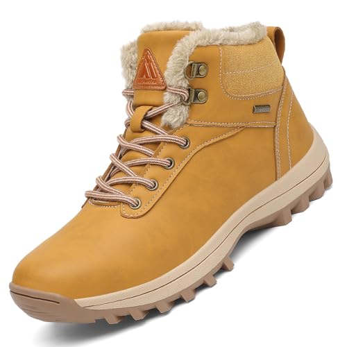 Mishansha Botas Hombre Invierno Botas Nieve Mujer Botines Invierno Zapatos Barefoot Impermeables Botas Para Montaña Trekking Senderismo Amarillo Mishansha Botas Hombre Invierno Botas Nieve Mujer Botines Invierno Zapatos Barefoot Impermeables Botas Para Montaña Trekking Senderismo Amarillo