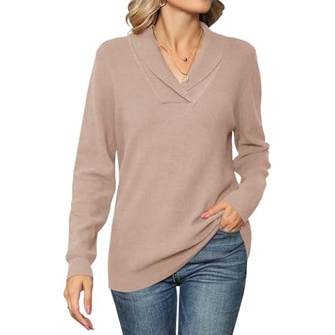 IECCP Women's V Neck Long Sleeve Jumper Cover
