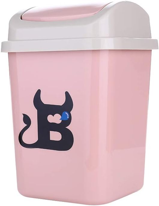nylXPc-ZyTrash Can nylXPc-Zyer Basket Kitchen Simple Garbage Household Bathroom Plastic Small Trash Can trash can (Color : C)