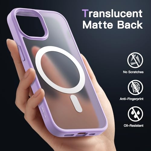 Image of JETech Magnetic Matte Case for iPhone 14 Plus, Light Purple