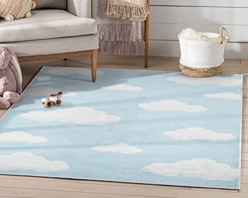 Well Woven Clouds Rug Blue 3'3