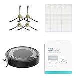 Lefant Replacement Parts, 4 Side Brushes and 4 High-Efficiency Filters, Accessories Kit for Robotic Vacuum T700 M500 M300