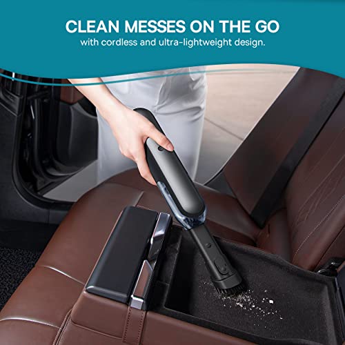 Baseus Aspirateur à Main, Aspirateur de Voiture sans Fil avec Batterie Rechargeable Li-ION 2000mAh, Lumière LED, 25 Minutes de Travail pour la Maison, la Voiture et Les Animaux de Compagnie- A1 - Image 6