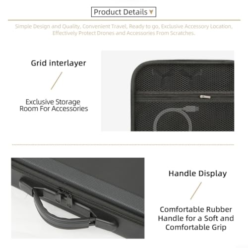 Sac de transport pour DJI Avata étanche et compact en PU+EVA