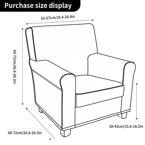 Cubierta de silla trasera impermeable y elástica para protector de sofá 6