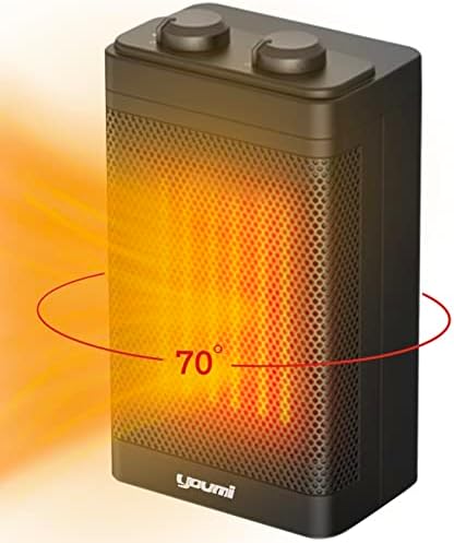 Amazon.com: Space Heater, Portable Electric Space Fan Hearter with  Thermostat, Easy Grip, Safety Quiet Heating, Room Small Heater 1500W PTC  Ceramic Fasting Heating Heat Up 300 Square Feet for Home : Home