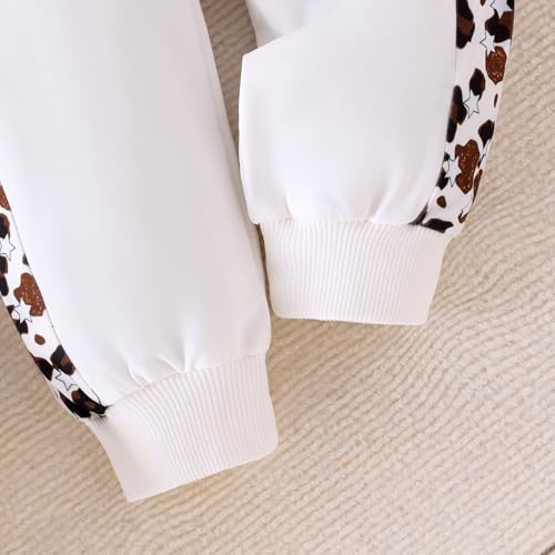 Image of Girls Clothes Fall Winter Toddler Outfits Leopard-print Hoodie Sweatshirt + Sweatpants 2 Piece Set 4-12 Years