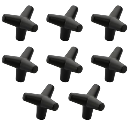 Image of Y Shape Knob for Drawer /Decorative Knobs and Pulls /Drawer Knob /Door Knobs for Drawers (Zinc /Black Finish) Pack of 8-| 3 Years Warranty |