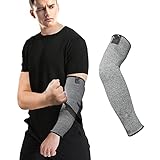 【Talla única para todos】 16 pulgadas de largo, 5.7 pulgadas de ancho. Ligero, transpirable y estirable, cómodo de llevar. Talla única para todos, adecuada para hombres y mujeres, le da a tu antebrazo un ajuste ceñido y una cubierta segura.