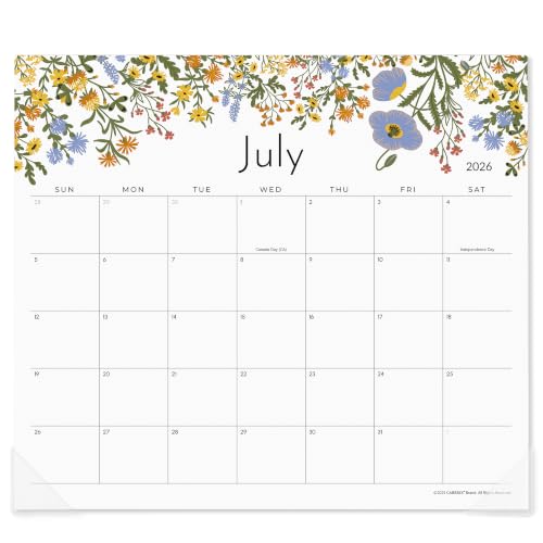 Cabbrix Magnetic Calendar for Fridge, 2026 Refrigerator Calendar Including January 2026 to June 2027 for Planning and Organizing Your Life, 13" x 11-1/2", Include Planner Template Stencil Set