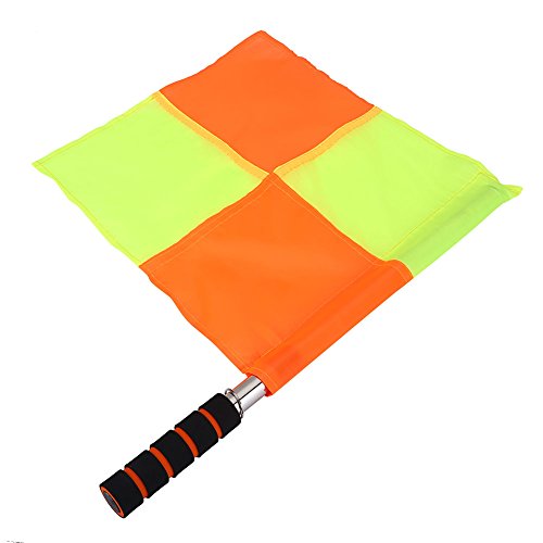 image for Yosoo Health Gear 2 Pcs Waterproof Cloth Soccer Linesman Flags Solid R