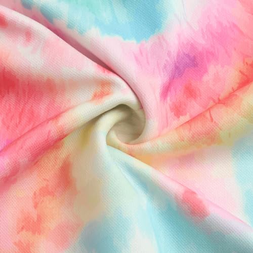 Image of WELAKEN Girls and Toddlers' Pullover Hoodie Sweatshirt,Tie-Dye Print,8Y