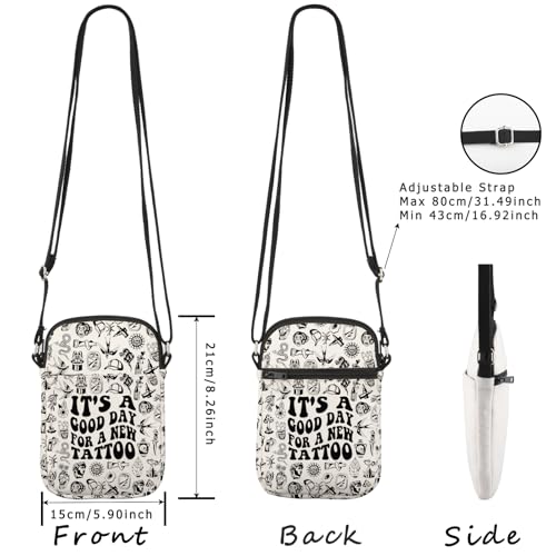 WCGXKO Tattoo Gift Tattoo Artist Gift Tattoo Inspired Gift It’s A Good Day for A New Tattoo Crossbody Bag2
