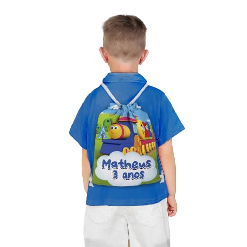 Mochilinha Bag Infantil Personalizado com Nome e Idade Bob o Trem (Mochilinha 20x30, Unidades, 01)