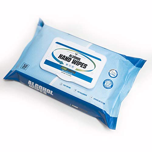 Tri-Titans Premium Hand Sanitizing Wipes - Advanced Disposable 75% Alcohol Wipes For Hands - 4 Packs Of 50 (200 Wipes) #TOP2