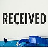 Self Inking Received Stamp, Mailroom Supplies, Up to 5K Impressions, Available in 11 Ink Colors, Reinkable, Easy Press and Print Stamping, Size Approx 1/2' x 1-1/2'