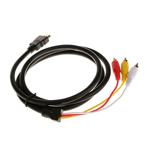 Image of 1.5M HDMI Male to 3 RCA Audio Video AV Component Cable Adapter Gold Plated good