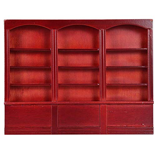Yinuoday Dollhouse Accessories, 1:12 Scale Miniatures Dollhouse Furniture for DIY Dollhouse Living Room Mini Toy Wood Bookcase Cupboard for Bedroom Kitchen Simulated Accessory