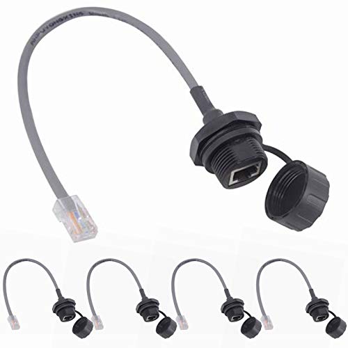 Acoplador RJ45 impermeable M25, ideal para instalar cámaras de seguridad en el jardín