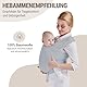 JaBranDo - Babytragetuch - Babywickeltuch empfohlen von Hebammen - Ideal für längere Tragezeiten - Unterstützt die Wirbelsäule - Geborgenheit für das Baby - Diskrete Stillunterstützung (Hellblau)