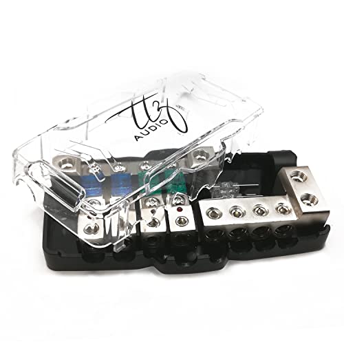 Ttz Audio Anl Fuse Distribution Block, Extra Screw Set, 2 Allen Keys, 2 Extra Anl Fuses 2 X 0Ga/4Ga To 4 X 4Ga/8Ga #TOP1