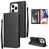 WOWUDI 適用対象 Reno 13 5Gケース 多機能高級レザー カードケース ジッパーバッグ (小銭やイヤホン、コインなど収納可能) 財布合一 ギャ手帳型 耐汚れ 耐衝撃 携帯カバーブラック