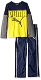 PUMA Boys' 2-Piece Long Sleeve Tee and Pant Set