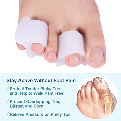 Gel Toe Separators Pinky Toe Spacers For Overlapping Toes Bunions Big Toe Alignment Corrector And Spacer Toe Spacers #TOP2