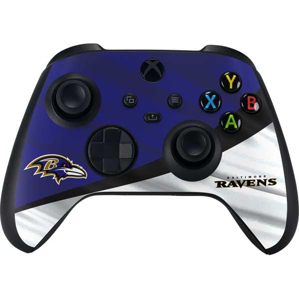 Skinit Decal Gaming Skin Compatible with Xbox Series X Bundle - Officially Licensed NFL Baltimore Ravens Design