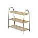Stojak na buty 2/3 Tier Żelazny stojak na buty Nordic Luxury Shoes Półka do przechowywania Organizer Rack Stojak oszczędzający miejsce Wejście do domu Korytarz Półka na buty (kolor: złoty, rozmiar: 3 poziomy)