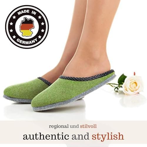 Pantoffelmann Walk vilten pantoffel met vilten zool I Comfortabele