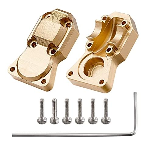 Linzhen MODJUEGO Brass Counterweight Cover Diff Cover for AXIAL SCX24 AXI90081 Upgrades 1/24 RC Crawler Car Modification Parts Cover