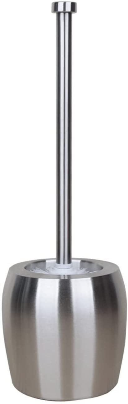 Brosse de toilette acier inoxydable avec support design ergonomique