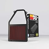 K&N Engine Air Filter: Reusable, Clean Every 75,000 Miles, Washable, Replacement Car Air Filter: