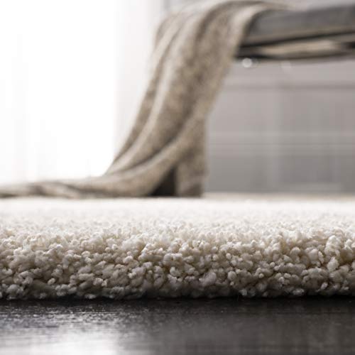 Safavieh California Premium Shag Collection 8' X 10' Ivory Sg151 Non-Shedding Living Room Bedroom Dining Room Entryway Plush 2-Inch Thick Area Rug #TOP5