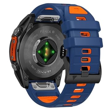 Pulseira de silicone QuickFit de 26 mm para Garmin Fenix 8 51 mm/Fenix 7X Pro Solar/7X Pro/7X Solar/7X/6X Pro/6X, pulseira de substituição para Enduro 3/Descent Mk3i/Instinct 2X/Tactix 7/Quatix 7X,
