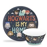 Zak Designs Harry Potter Hogwarts is my Home Dinnerware Set Includes Plate and Bowl, Made of Durable